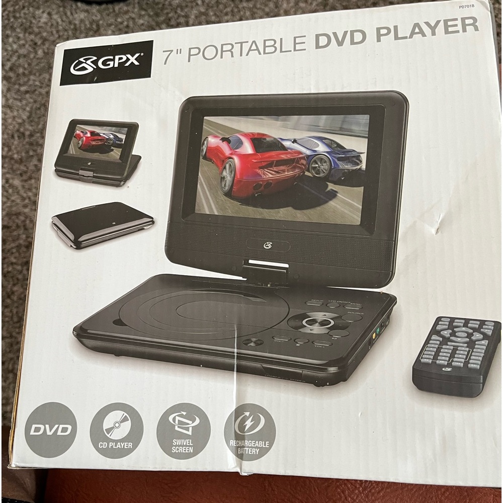 Portable DVD player brand new in the box.